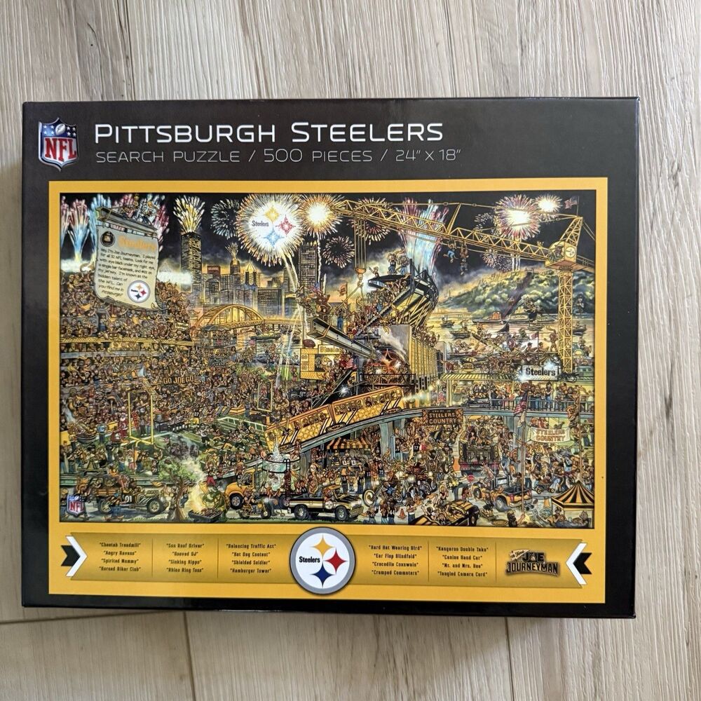Pittsburgh Steelers Puzzle, 500 pieces: Joe the Journeyman NFL Jigsaw